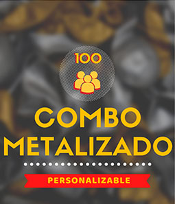 COMBO COTILLON METALIZADO 100 PERSONAS 296 PRODUCTOS